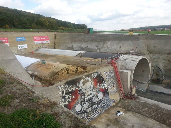 Ejpovický tunel - proražení druhého tubusu