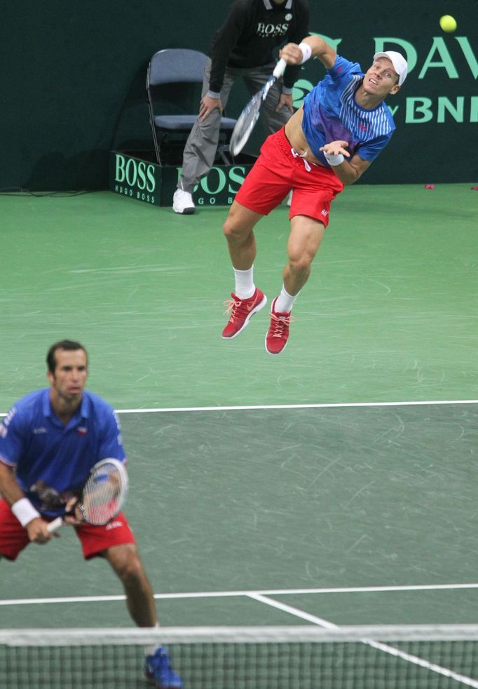 Tenis, DC, Česko - Argentina: čtyřhra - Tomáš Berdych a Radek Štěpánek