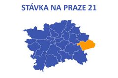 Dopravní situace v době stávky - Praha 21