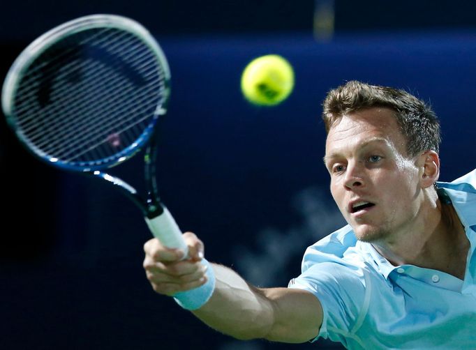 Tomáš Berdych na turnaji v Dubaji