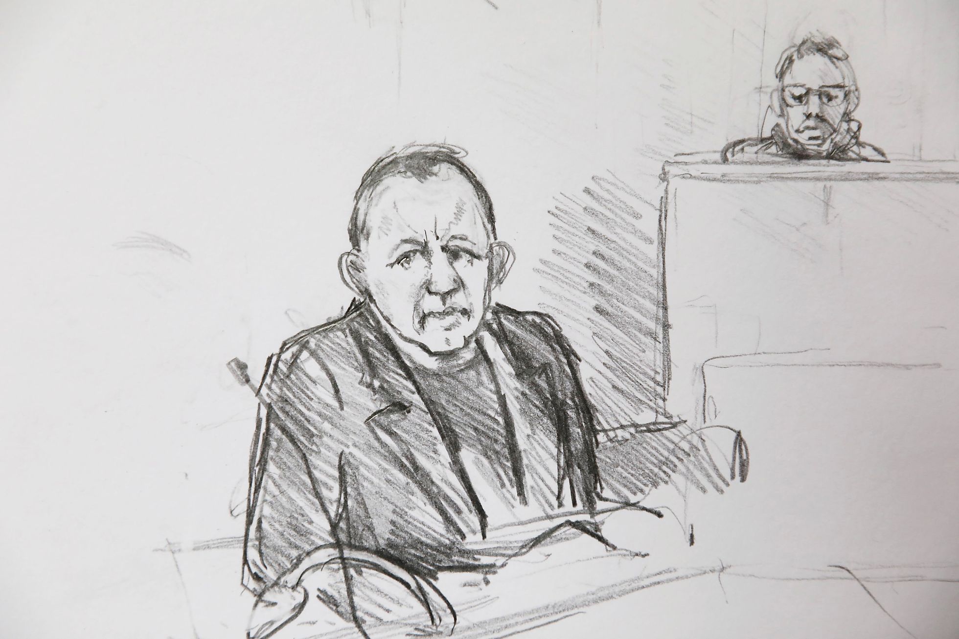 Kresba Petera Madsena u soudu