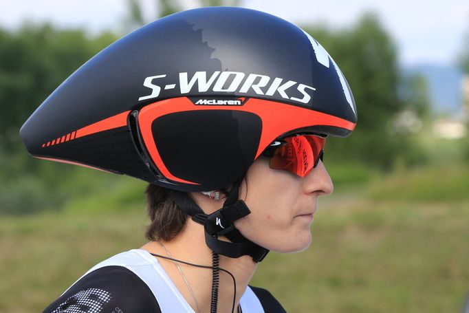 Martina Sáblíková na MČR v cyklistice 2015 (časovka)