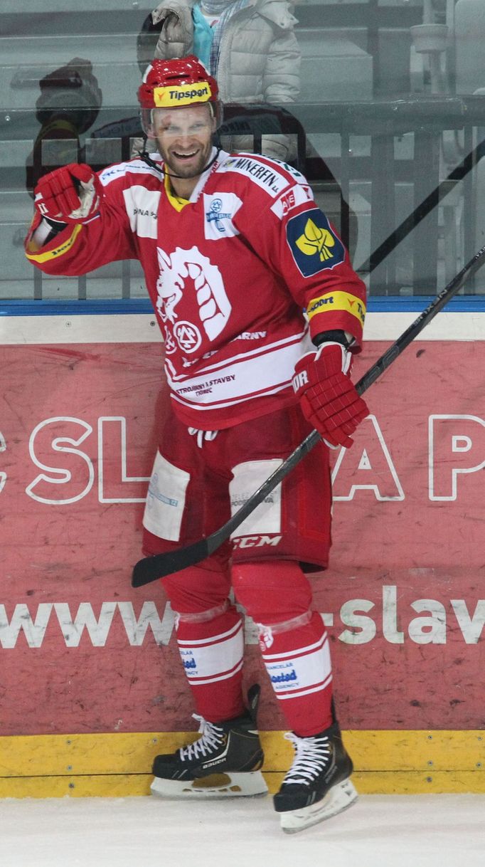 Slavia vs. Třinec, utkání hokejové extraligy (Martin Růžička)