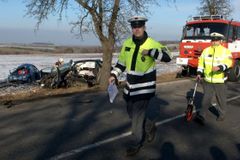 Hromadná nehoda u České Lípy: Jeden mrtvý, 10 zraněných
