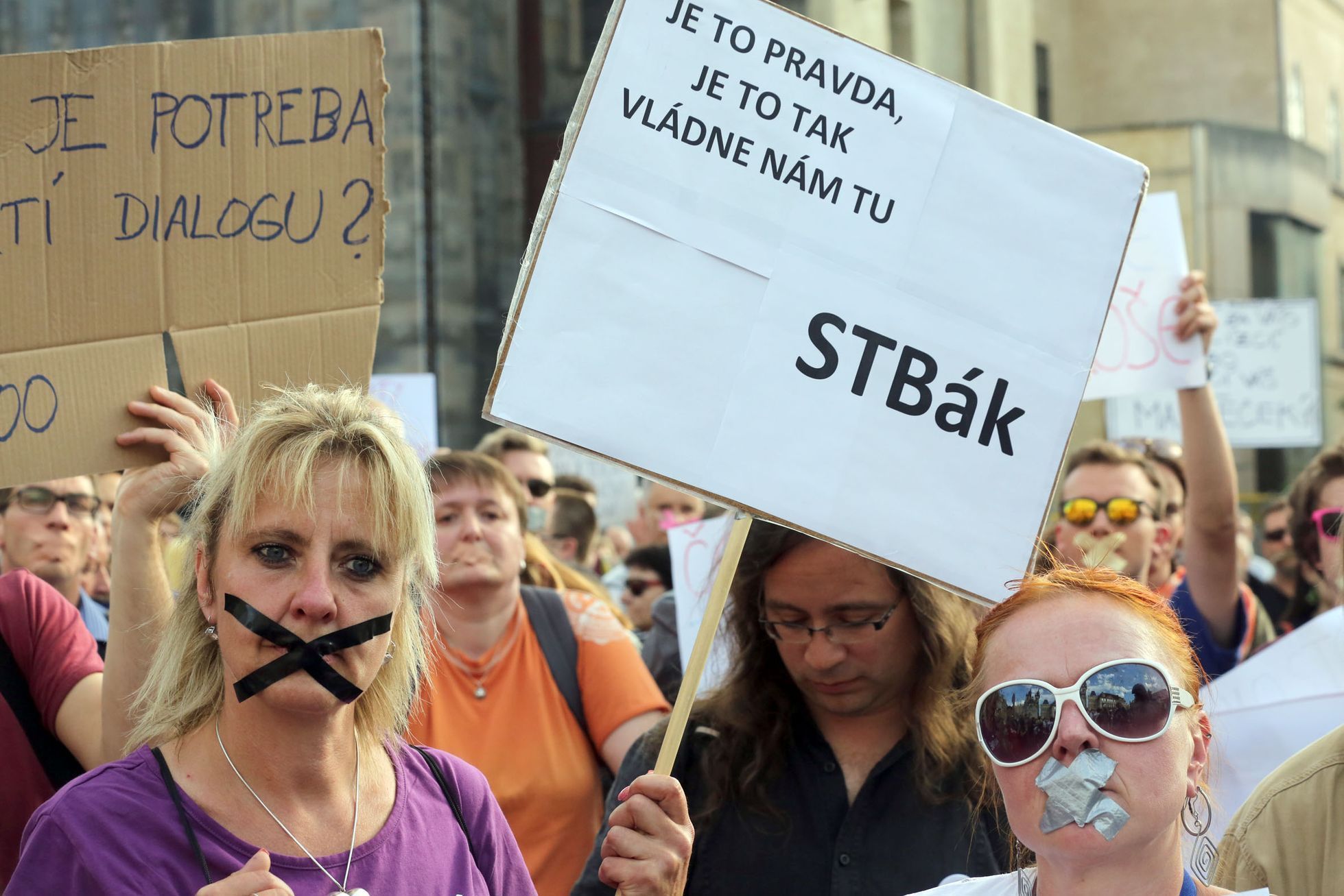 Tichý protest proti Babišovi