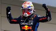 Max Verstappen z Red Bullu slaví vítězství ve VC Japonska F1 2024