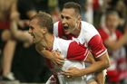Slavia ve šlágru léta deklasovala čtyřmi góly Plzeň a jde do čela ligové tabulky