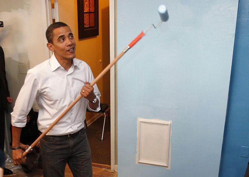 Obama malířem pro bezdomovce