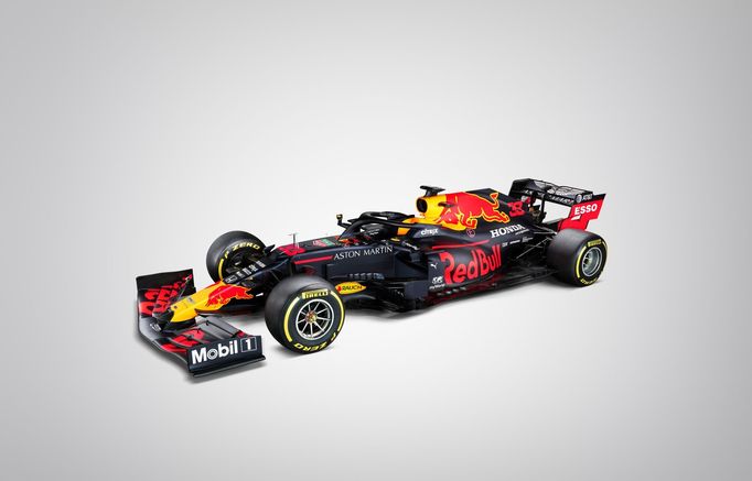 Nový monopost formule 1 Aston Martin Red Bull Racing RB16 pro sezonu 2020