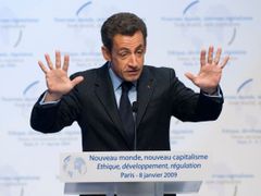 Nicolas Sarkozy na konferenci Nový svět, nový kapitalismus. Etika, rozvoj, regulace.