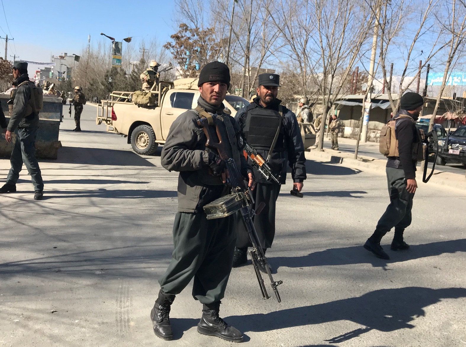 Afghánská policie - série výbuchů v Kábulu