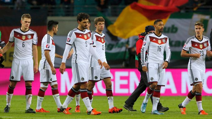 Němečtí fotbalisté po výhře nad Gruzií