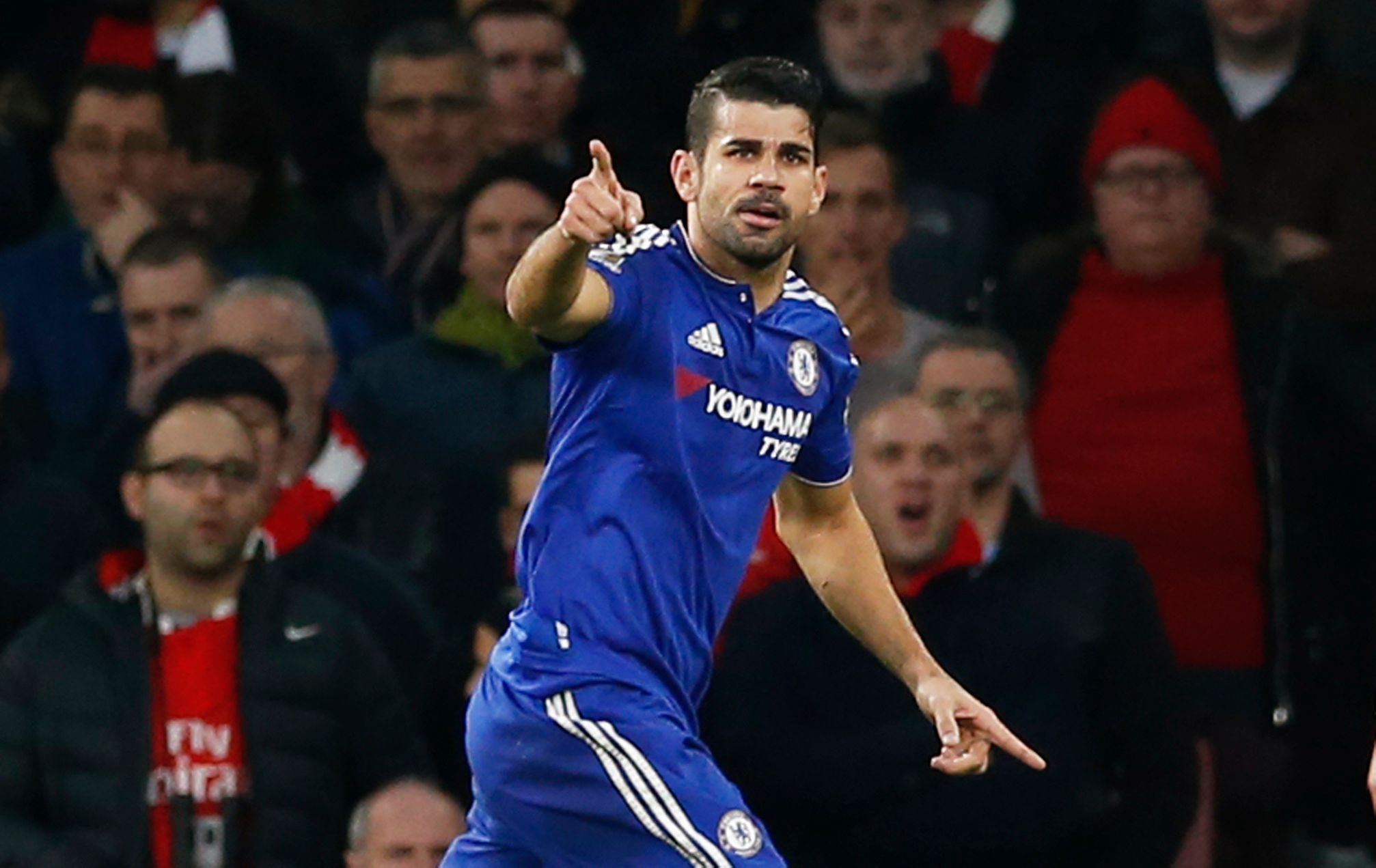 PL, Chelsea-Arsenal: Diego Costa slaví gól