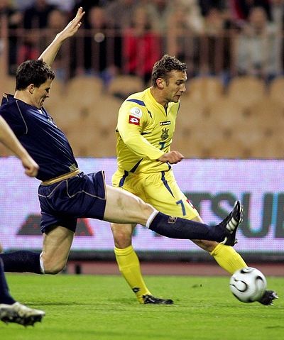 Ukrajina - Skotsko: Ševčenko a Caldwell