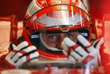 Sedminásobný šampion formule jedna Michael Schumacher testoval nový monopost Ferrari.