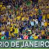 Fans of Brazil cheer during their Confederations Cup final s