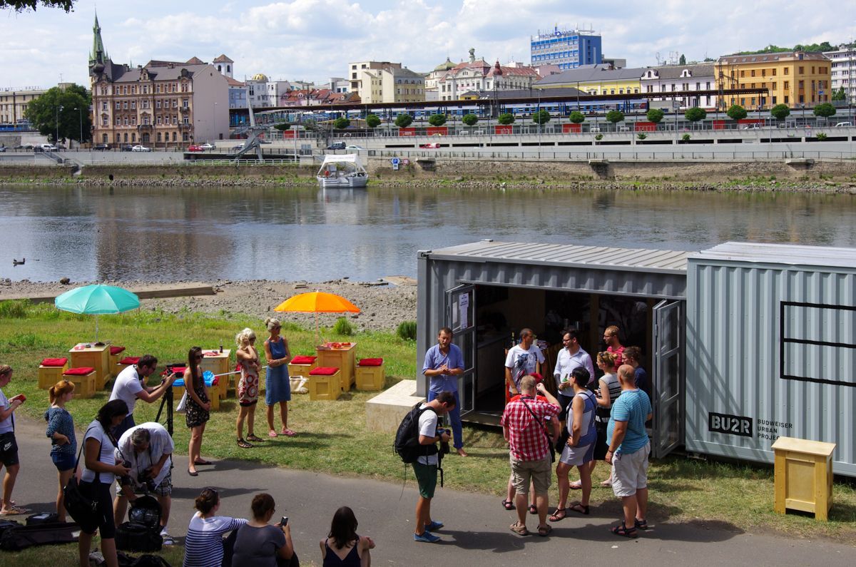 Otevření kulturního boxu na náplavce v Ústí nad Labem