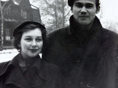 Iva Militká s Miroslavem Dlaskem na jaře 1950
