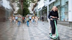 Elektrokoloběžka v Praze. Ilustrační foto.