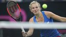 Kateřina Siniaková ve finále Fed Cupu 2018 Česko - USA