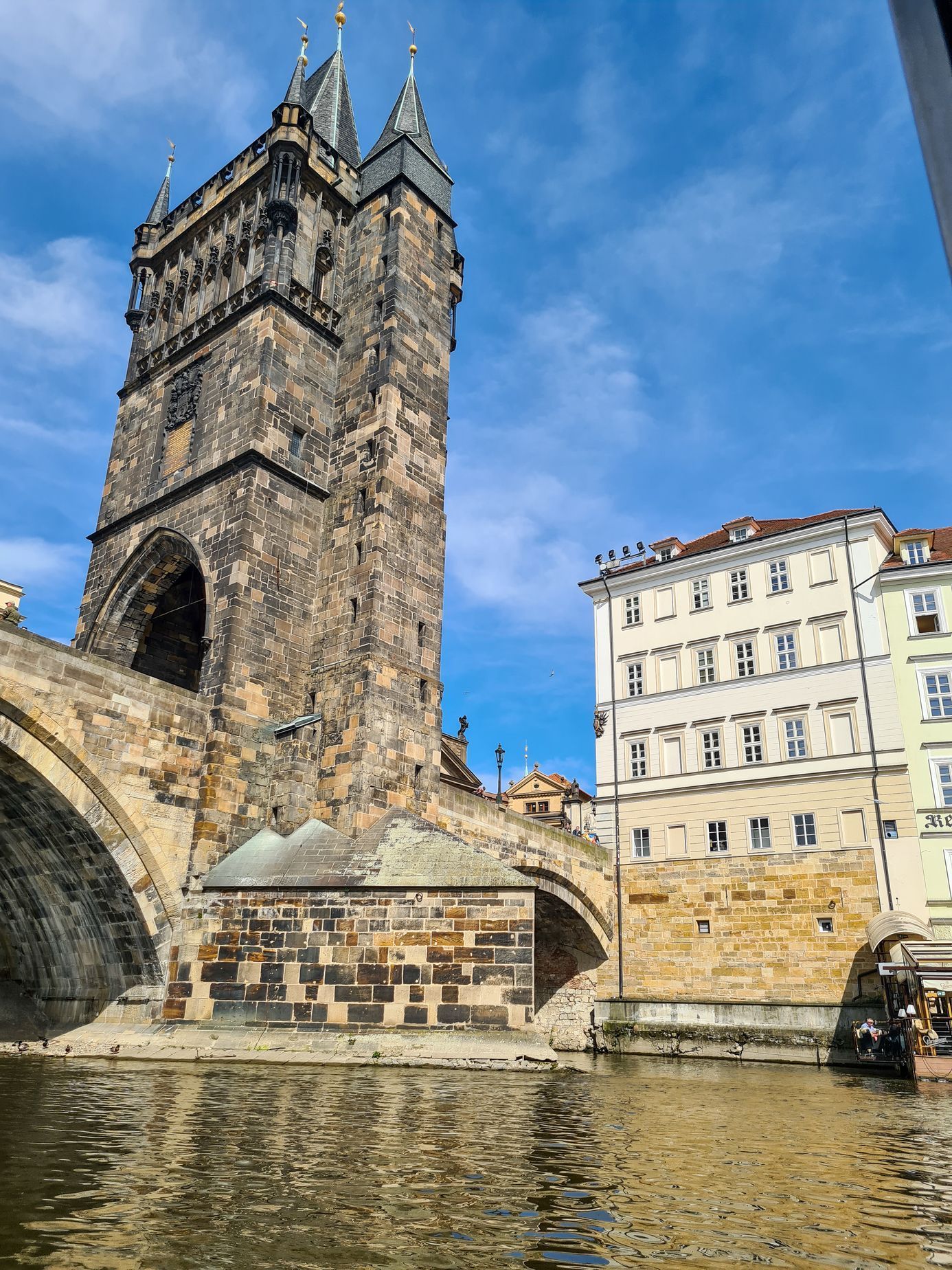 Praha Vltava historická centrum Čertovka