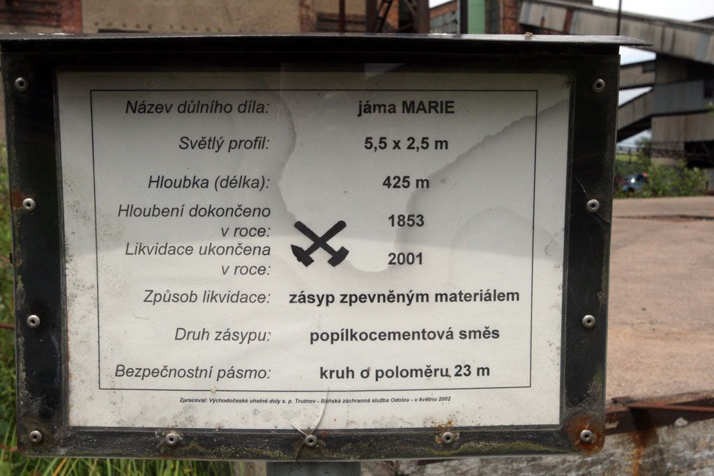 Zavřený důl v Žacléři