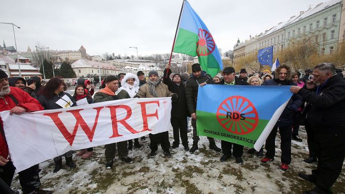 Romské shromáždění proti rasismu, ilustrační foto