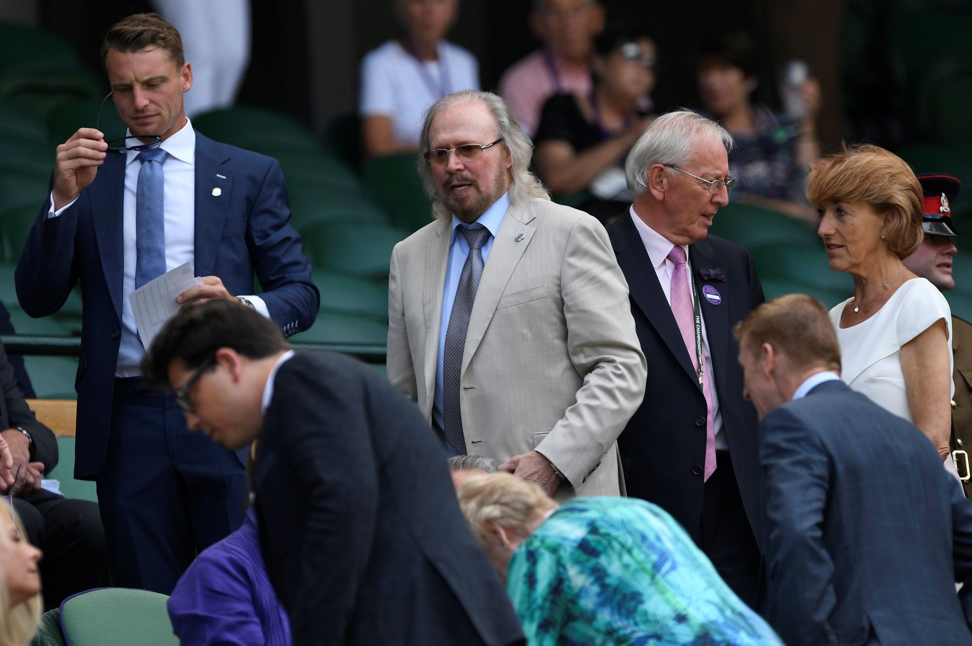 Celebrity na Wimbledonu 2018 (Barry Gibb)