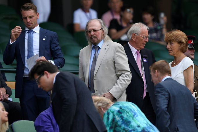 Celebrity na Wimbledonu 2018 (Barry Gibb)