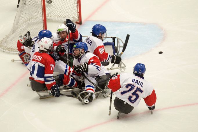 Česko - Norsko, čtvrtfinále MS v parahokeji 2019