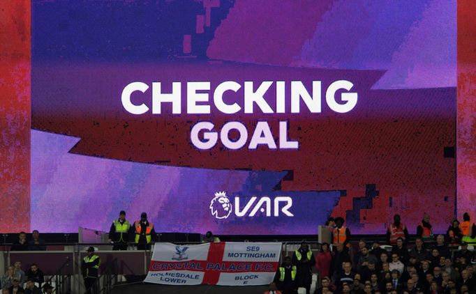 Soccer Football - Premier League - West Ham United v Crystal Palace - London Stadium, London, Britain - October 5, 2019  General view inside the stadium during the VAR re