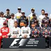 Formula One drivers for the 2015 F1 season pose for a family photo before the start of the Australian F1 Grand Prix at the Albert Park circuit in Melbourne