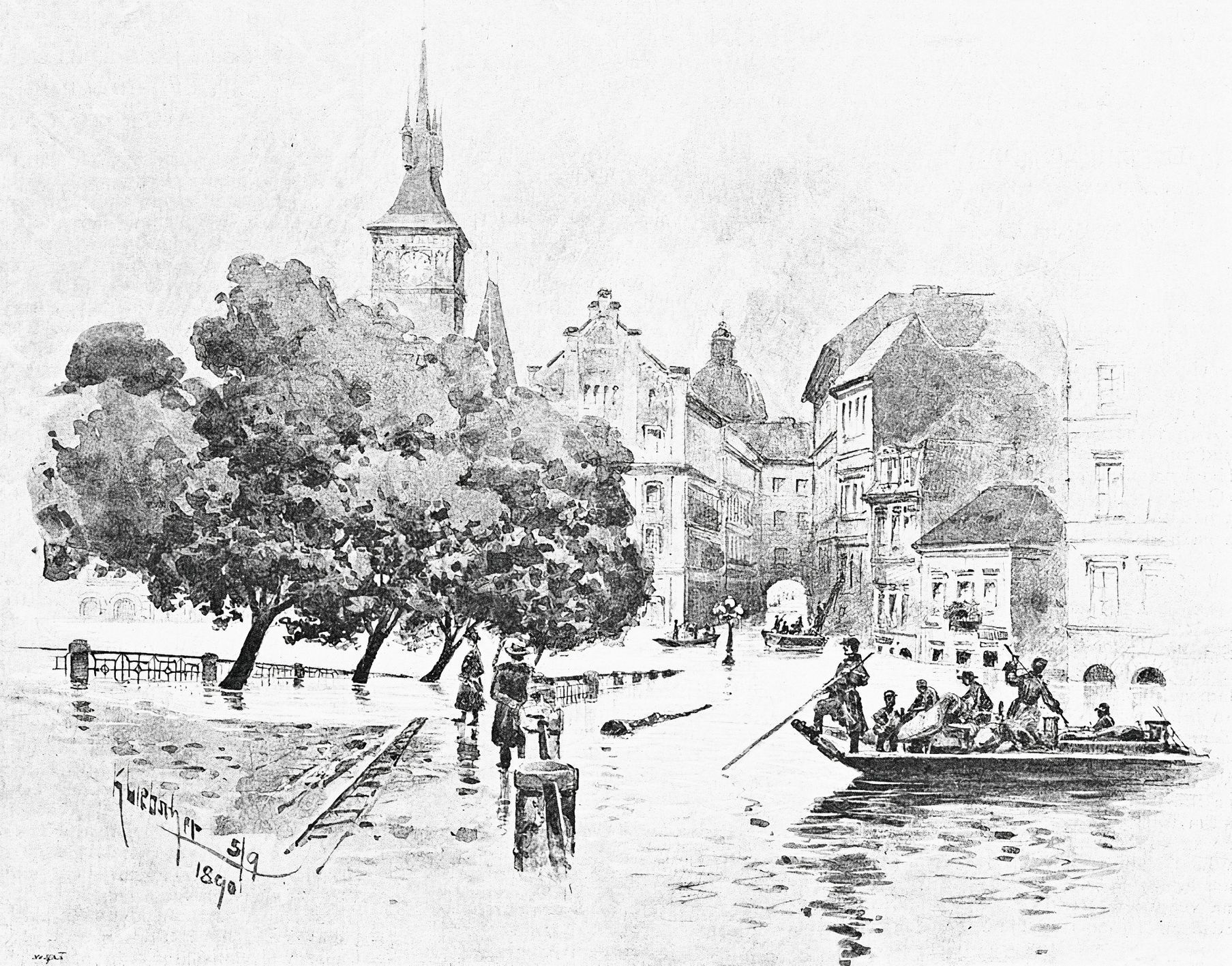 Jednorázové užití / Fotogalerie / Povodeň v roce 1890 / Y