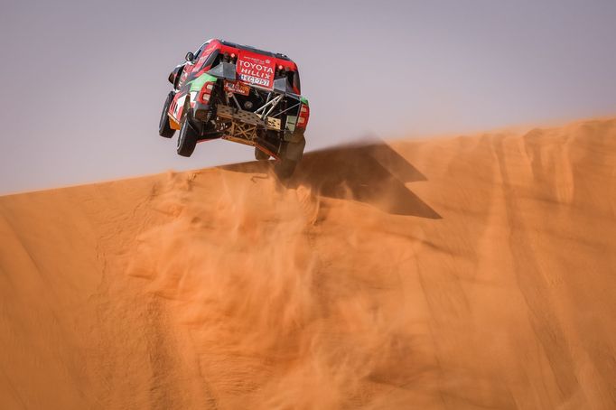 Jazíd Radžhí (Toyota) v 3. etapě Rallye Dakar 2021