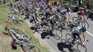 Peloton při osmé etapě Tour de France 2009.