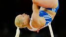 Nikoleta Kyriakopoulou of Greece competes in the women's pole vault final during the 15th IAAF World Championships at the National Stadium in Beijing, China, August 26, 2