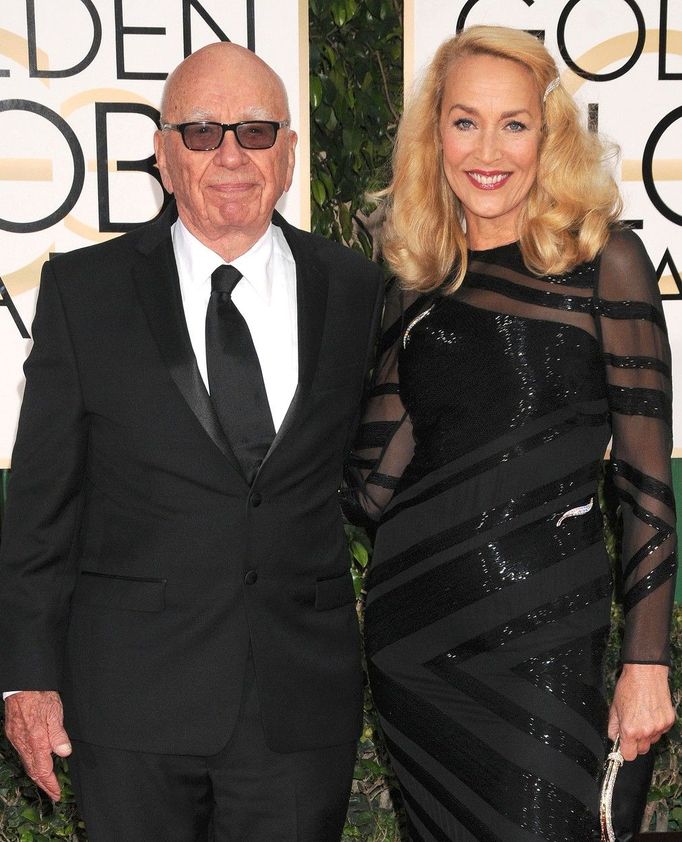 Rupert Murdoch a Jerry Hall