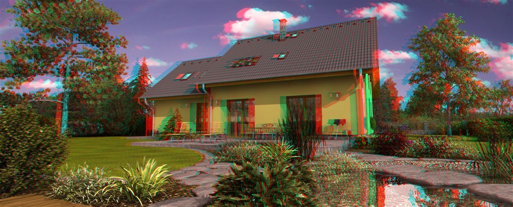 Dům a zahrada ve 3D