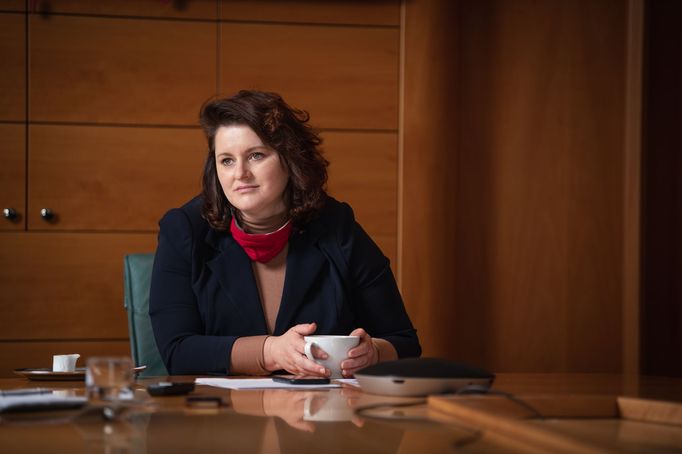 Jana Maláčová, ministryně práce, MPSV, Lukáš Oujeský, 5.11.2020, Praha, HN, portrét