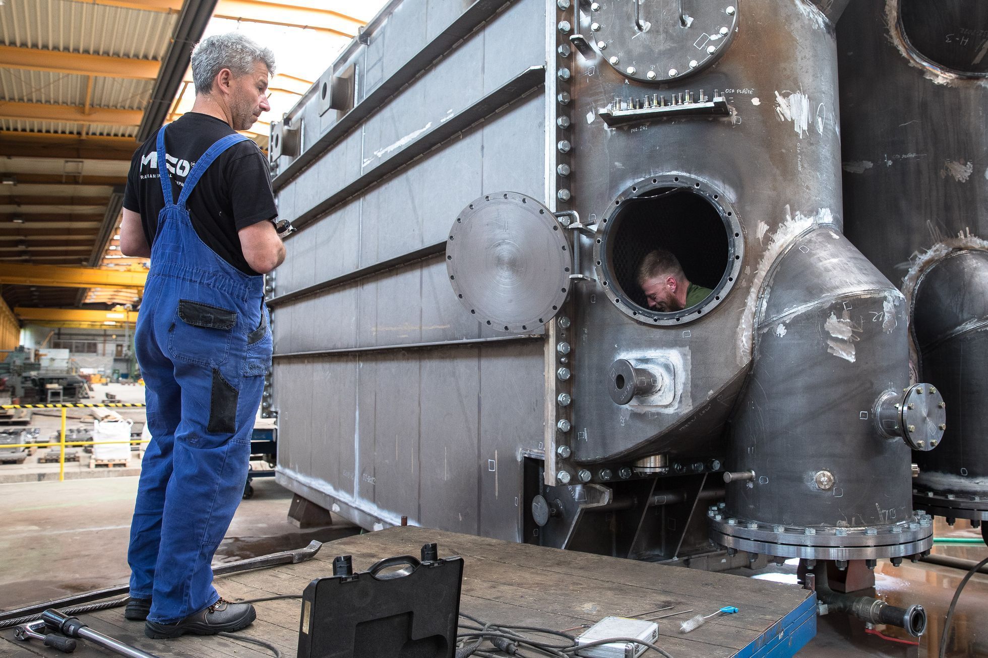 Výroba v třebíčské strojírenské firmě Mico patřící do holdingu CE Industries podnikatele Jaroslava Strnada