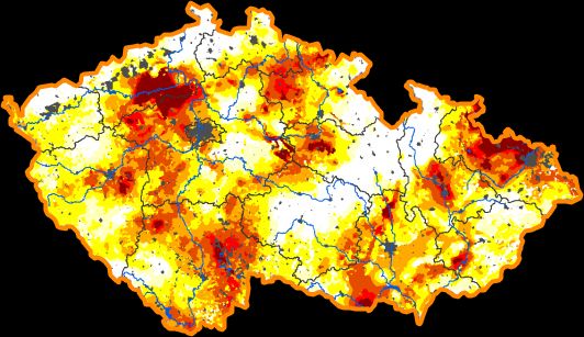 Intersucho mapa intenzity sucha 24. týden