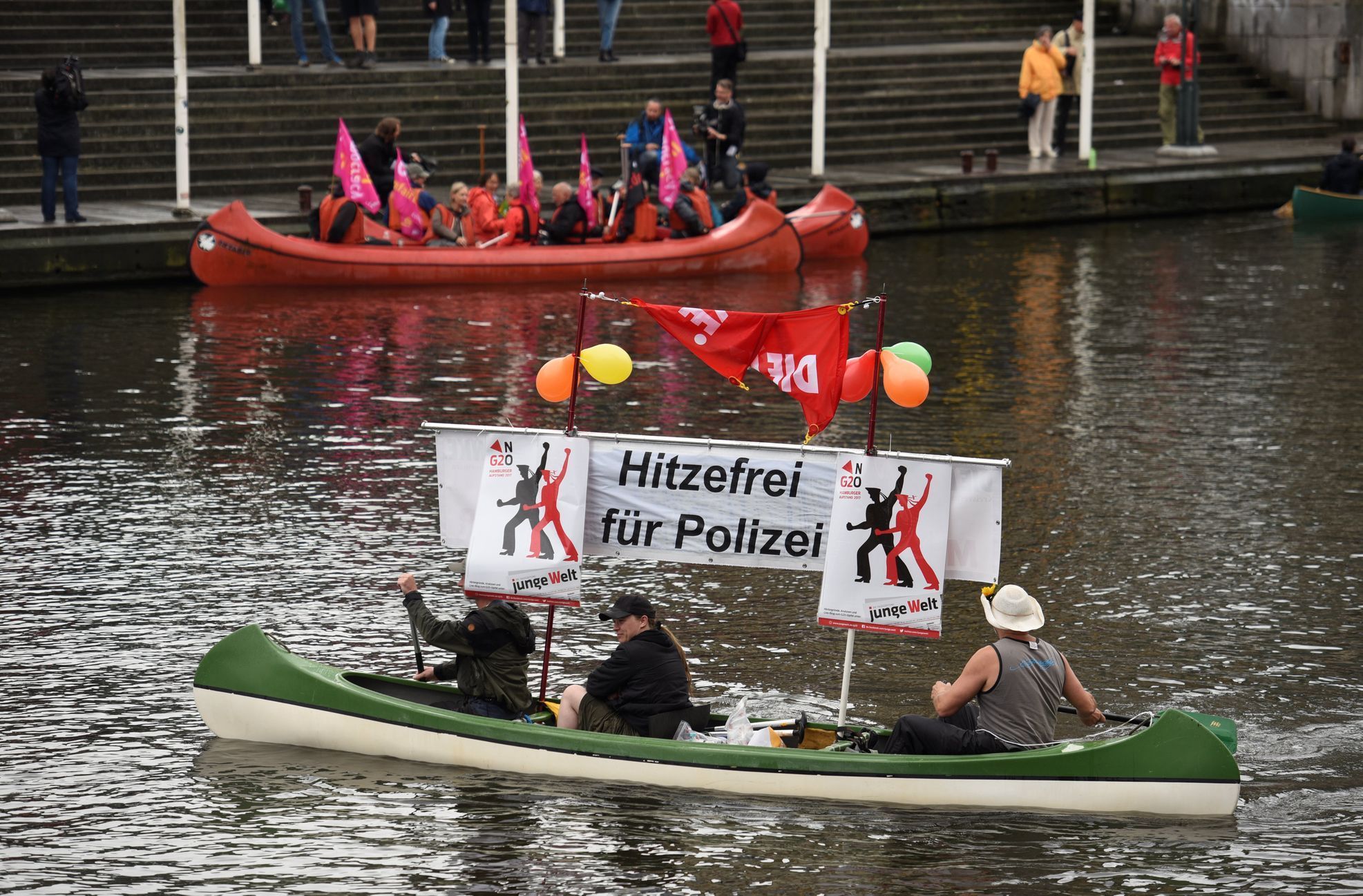 Protesty proti G20 v Hamburku, červenec 2017