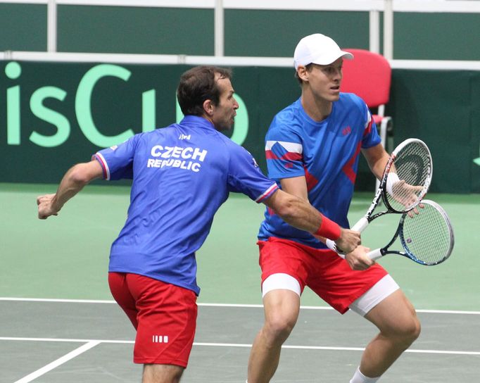 Česko- Nizozemsko, čtyřhra: Tomáš Berdych a Radek Štěpánek