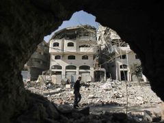 Izraelské útoky mění domy v ruiny