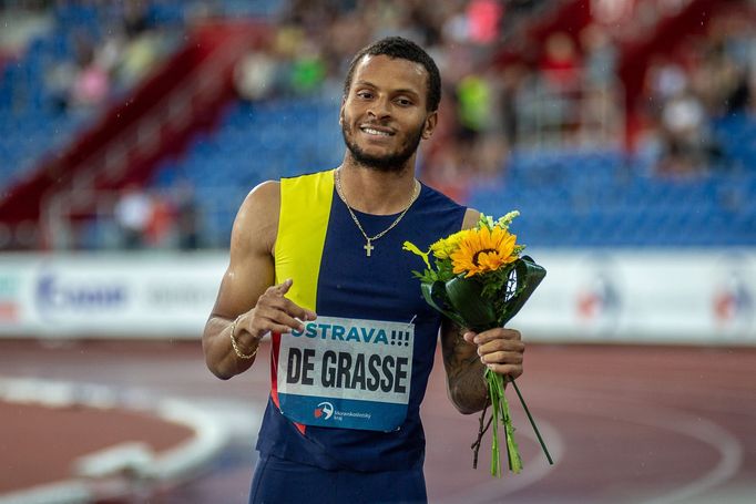 Zlatá tretra 2019: Vítěz závodu na 200 metrů Kanaďan Andre De Grasse