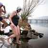 ČR kondice plavání příroda otužilci Praha Vltava Branické ledy