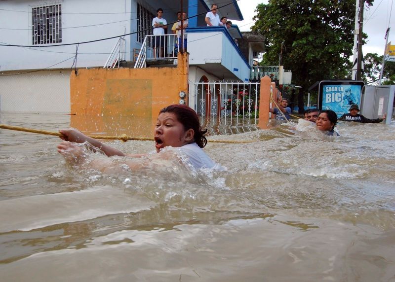 Villahermosa, Mexiko, záplavy