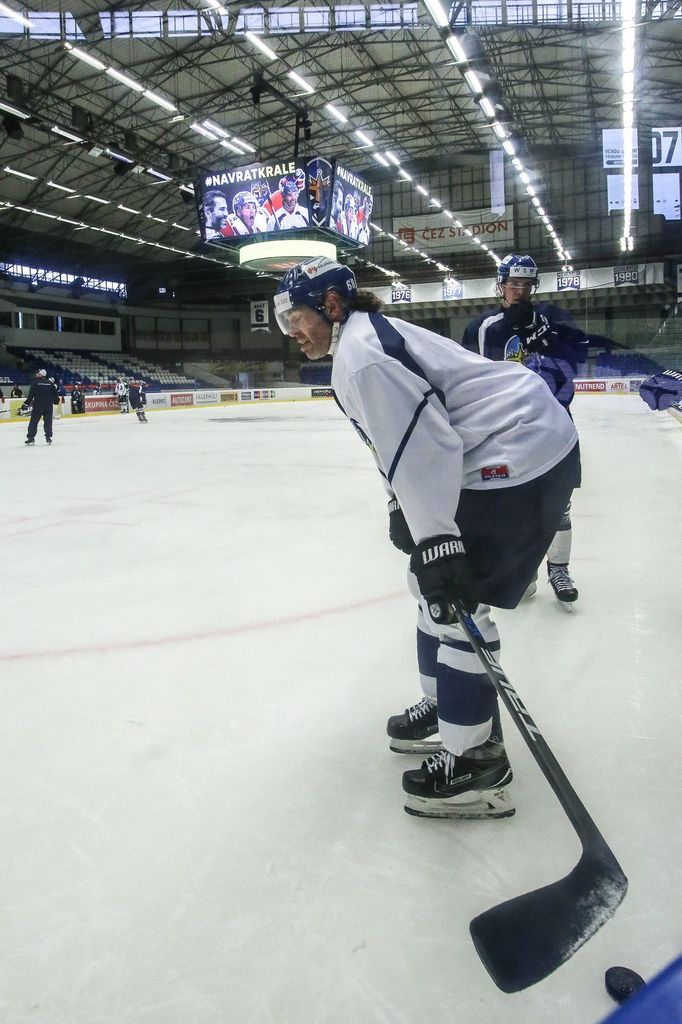 Jaromír Jágr, první den na Kladně po návratu z Calgary