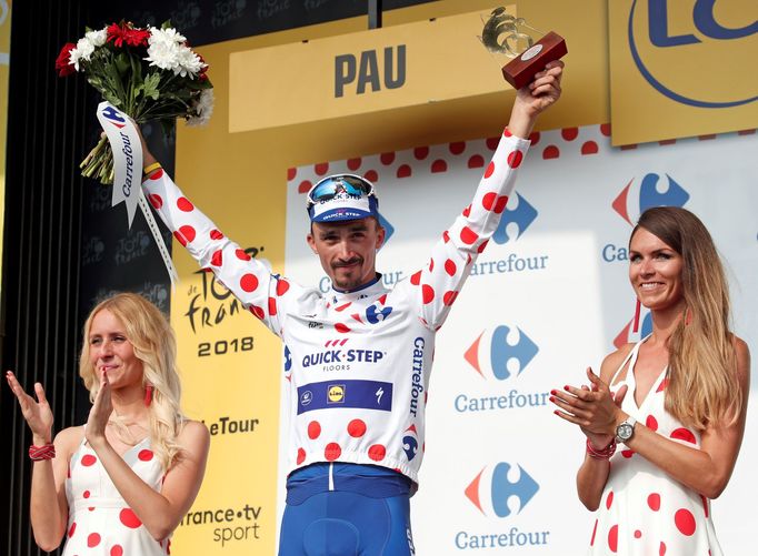 Nejlepší fotky Tour: Julian Alaphilippe (puntíkatý dres, 18. etapa)