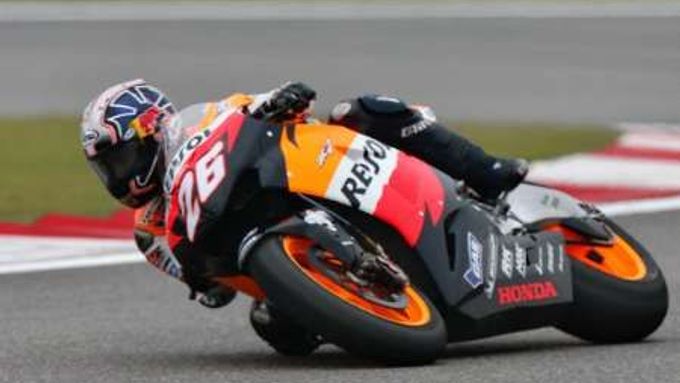 Daniel Pedrosa s Hondou vyhrál kvalifikaci na GP Číny třídy MotoGP.